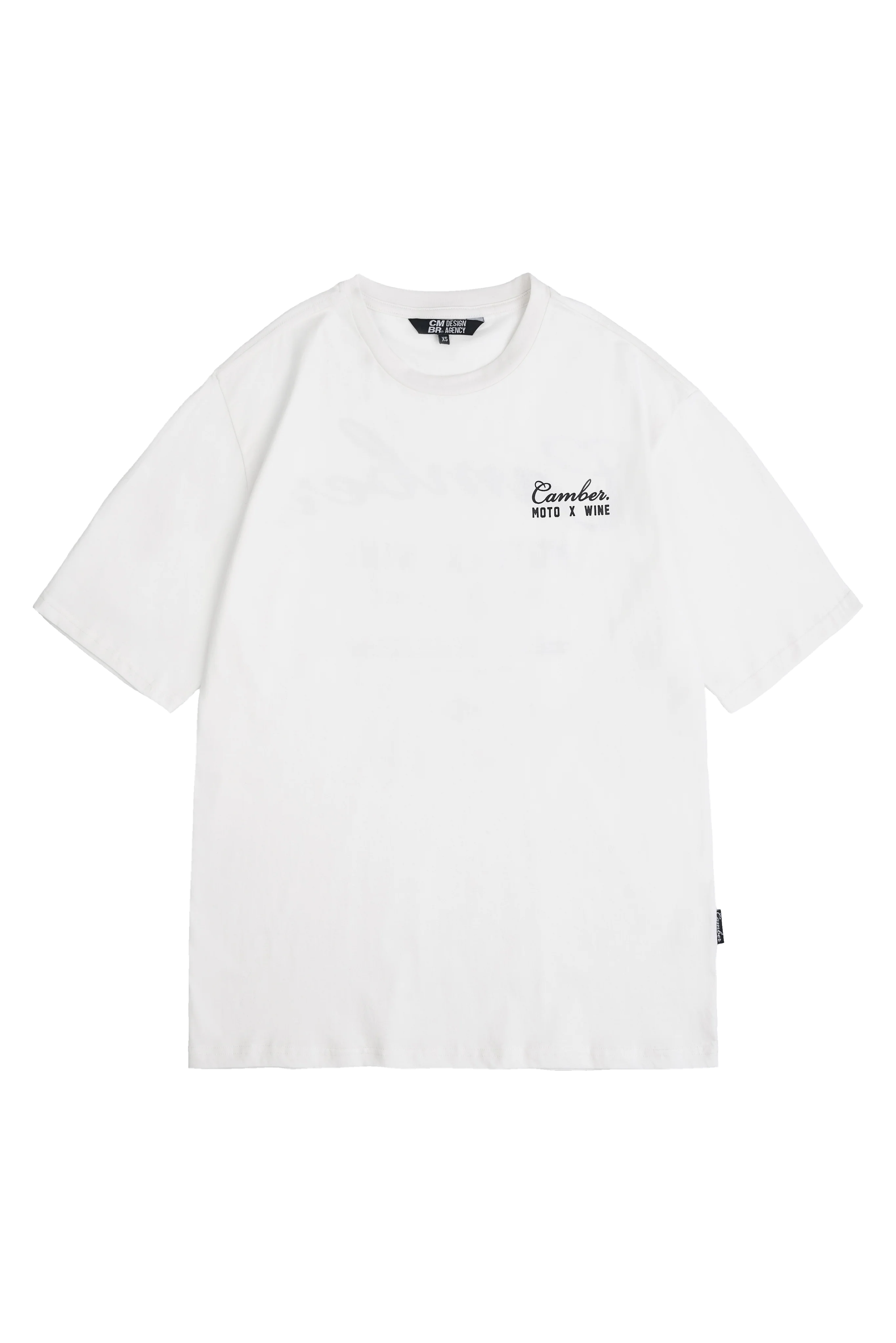 Moto x Wine T-Shirt White - Image 2