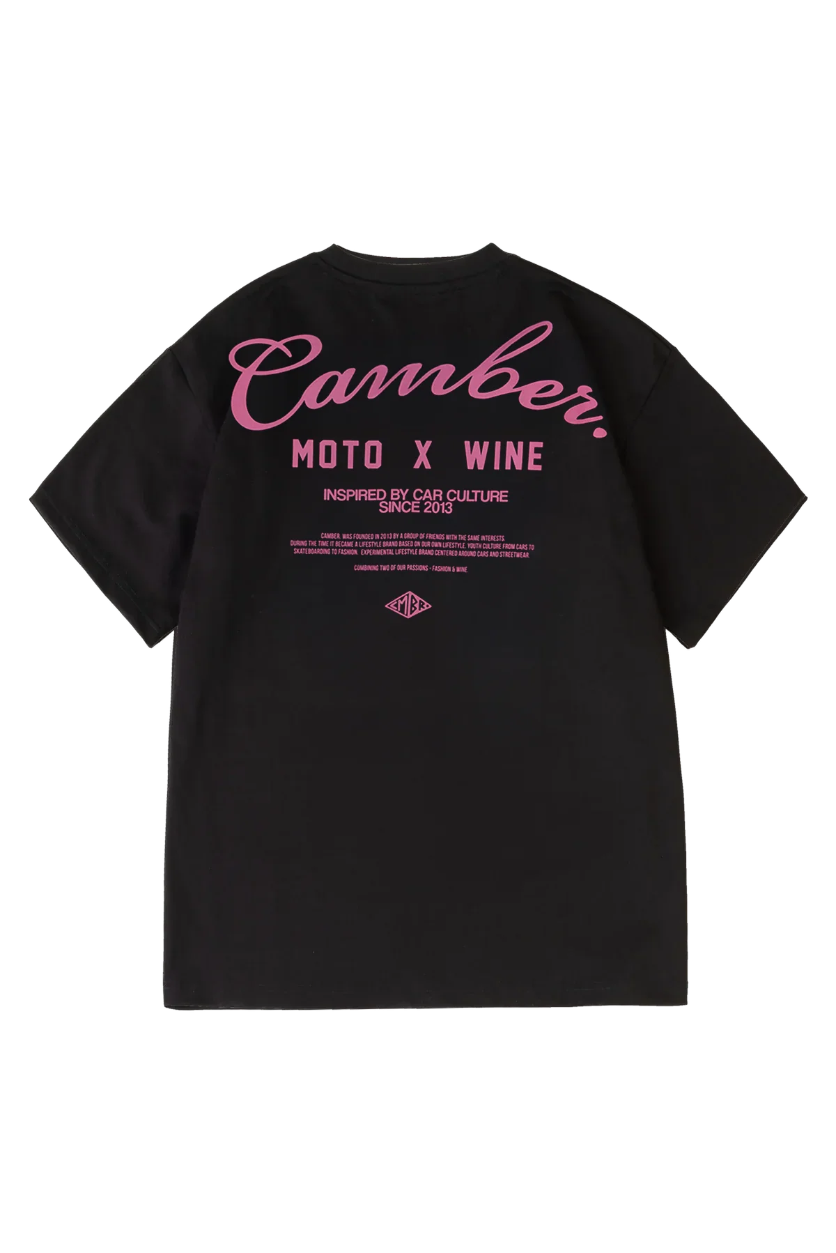 Moto x Wine T-Shirt Black - Image 2