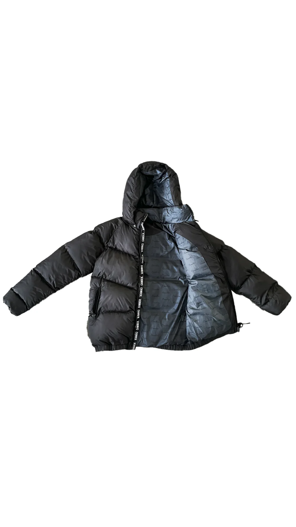 Puffer Jacket All Black - Image 3